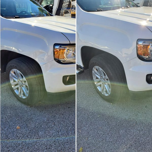 dent repair before and after